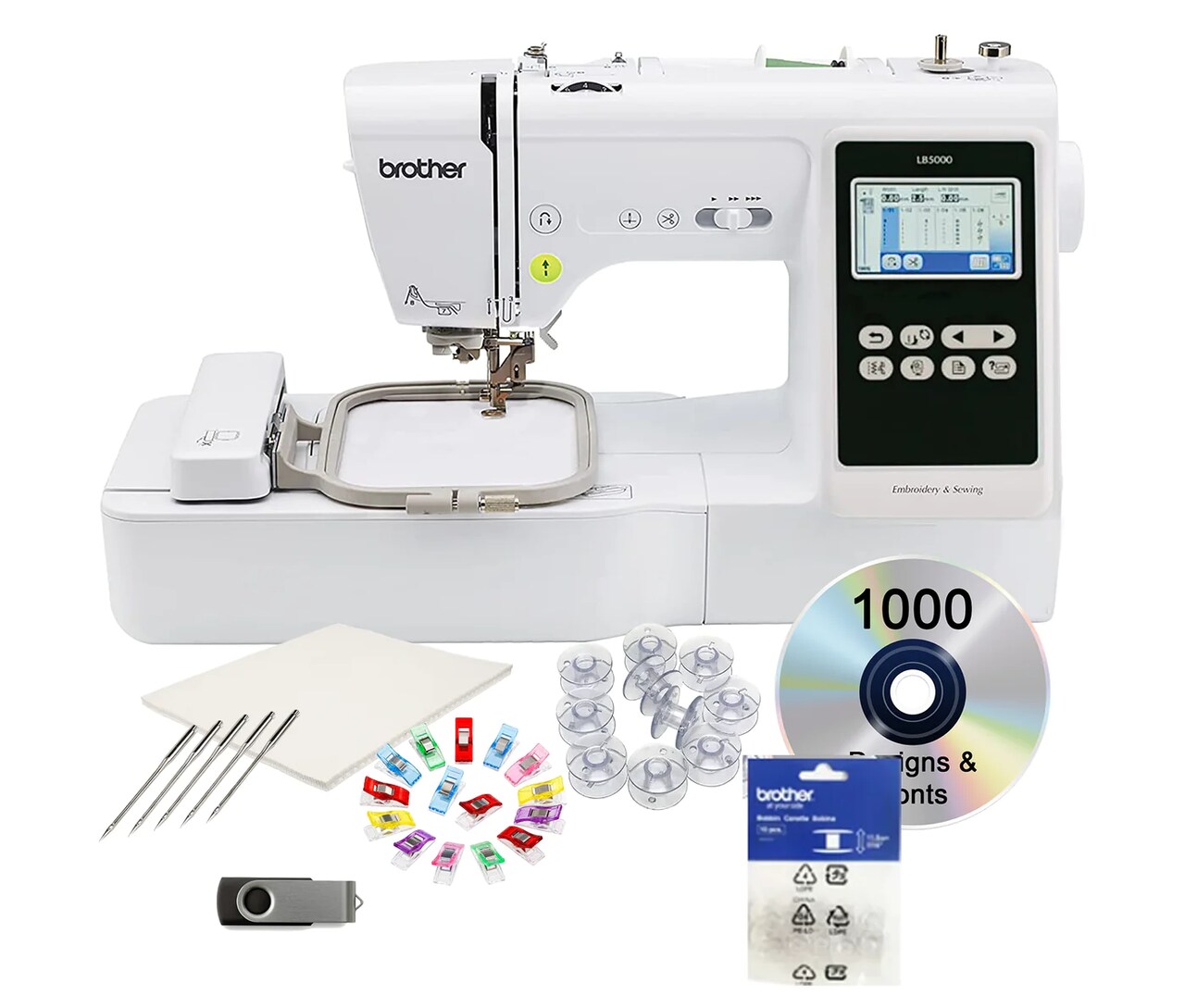 Brother LB5000 Sewing and Embroidery Machine 4x4 With $199 Bonus Bundle